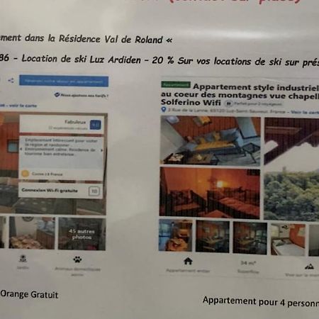 Appartement Tt Confort Au Coeur Des Montagnes Vue Sur Les Montagnes II Wifi Люс-Сен-Совёр Экстерьер фото